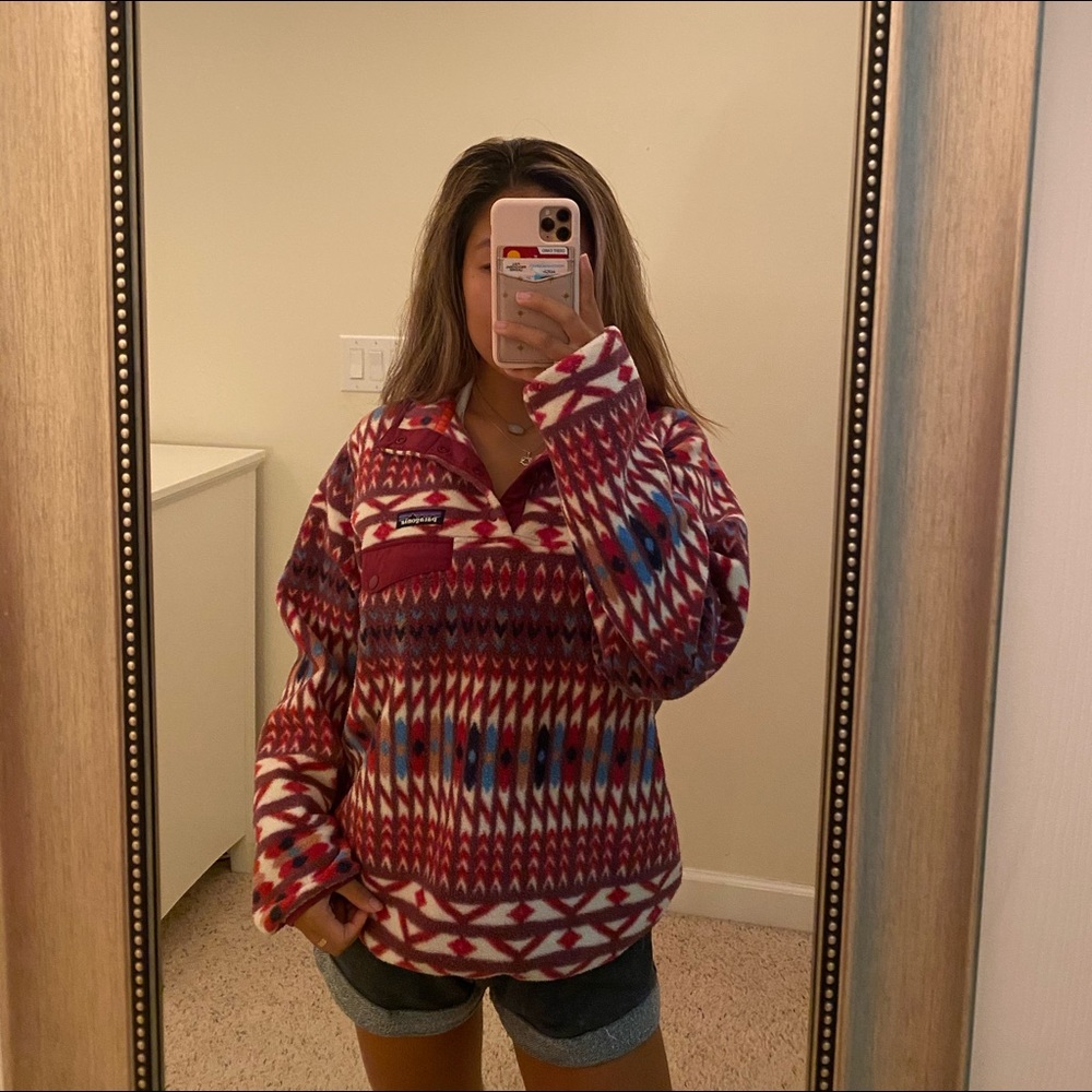 multi color and design patagonia pullover
